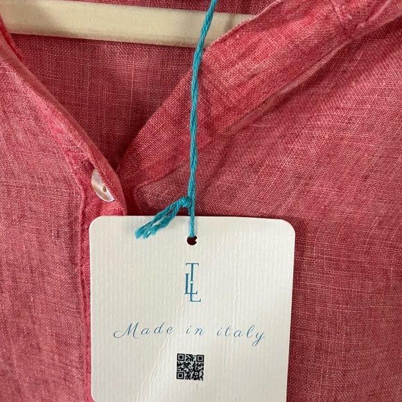 Casual Linen Blouse/Cover Up - Picture 7 of 7